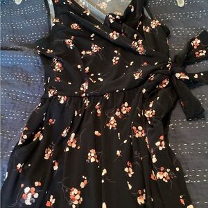 Kaileigh Black Floral Jumpsuit